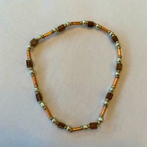 bronze bead stretch bracelet